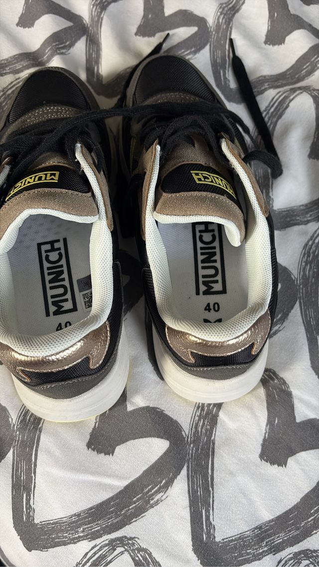 Scarpe Munich Donna Nere/Verdi Tg 40