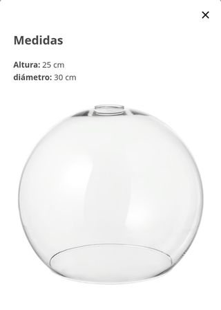 Lámpara JAKOBSBYN IKEA Transparente