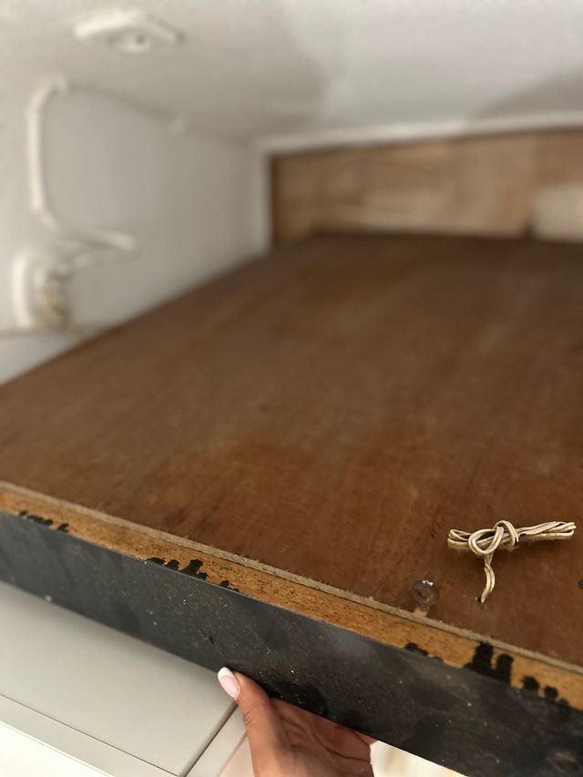 Espejo de tocador antiguo madera y cristal