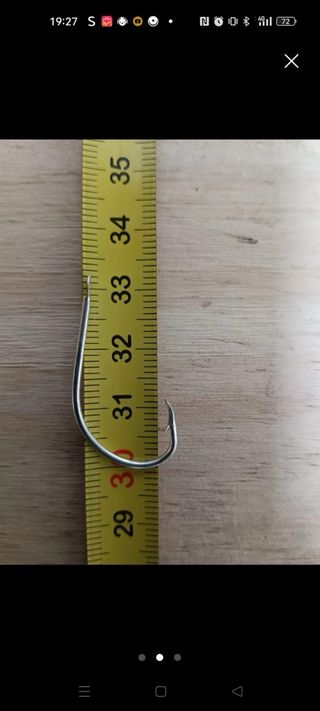 Anzuelos de pesca 2/0 mustad y 3/0 mustad