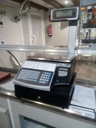 Balanza Dibal con teclado más cajón de cobros
