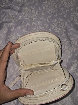 Billetera infantil unicornio rosa con detalles dor