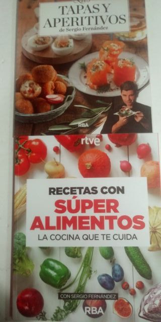 Lote 8 libros de cocina Sergio Fernández