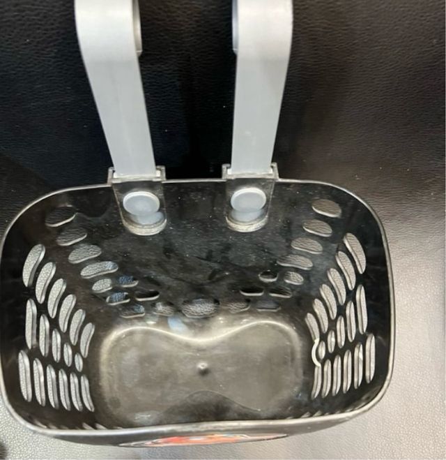 Bicicleta infantil 16 B'TWIN naranja.Casco y cesto