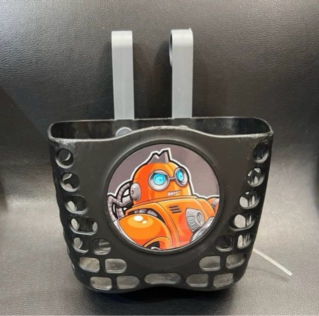 Bicicleta infantil 16 B'TWIN naranja.Casco y cesto