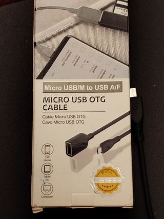 Cable Micro USB OTG 15cm.