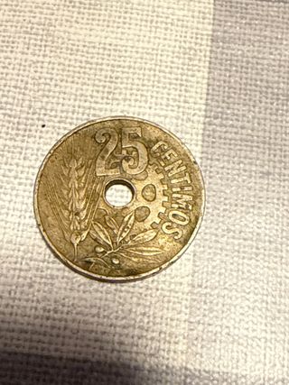 Moneda Antigua 25 Centimos