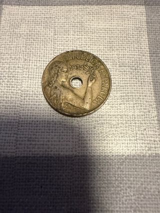 Moneda Antigua 25 Centimos