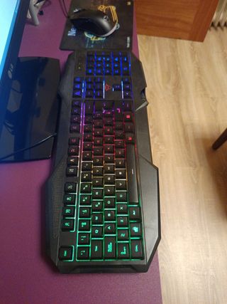 Pack Teclado y Ratón Gaming + Alfombrilla