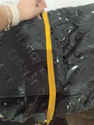 Mochila Desigual Negra Brillante