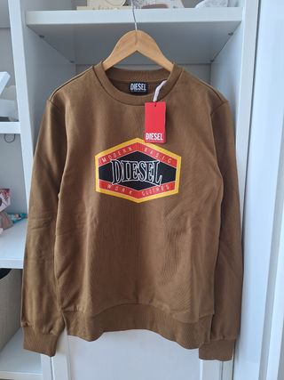Sudadera Diesel Marrón Hombre