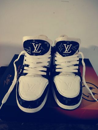 Zapatillas Louis Vuitton Mujer Azul/Blanco