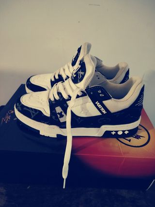 Zapatillas Louis Vuitton Mujer Azul/Blanco