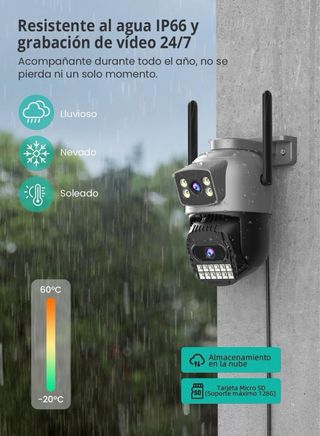 ANBIUX 2.5K Cámara Vigilancia WiFi 5G— NUEVO