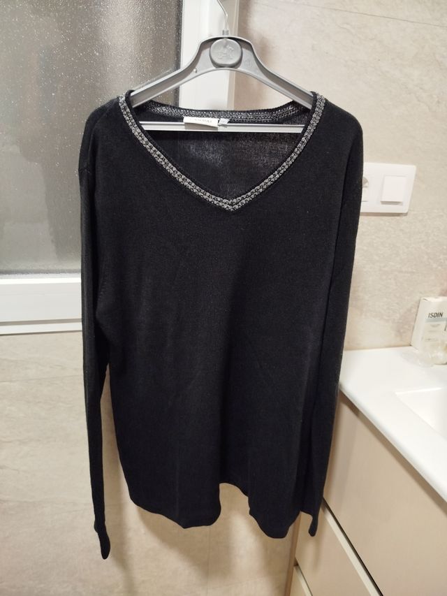 Jersey señora fino negro T M