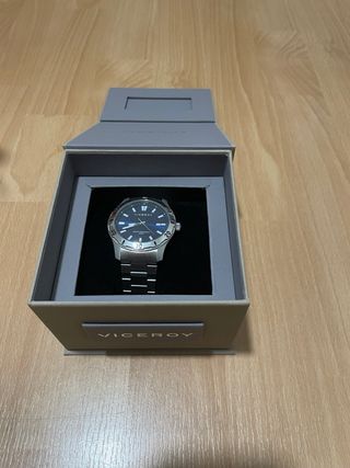 Reloj Viceroy Plata y Azul en garantía de 3 años