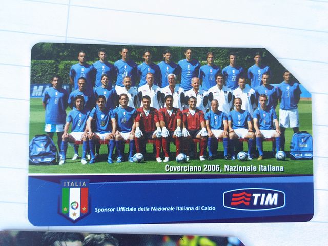 2 Schede Telefoniche Italia FIGC Mondiali 2006
