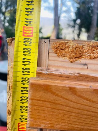 Ventana de madera doble