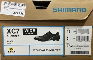 Zapatillas Shimano XC7 Wide Negro Talla 43