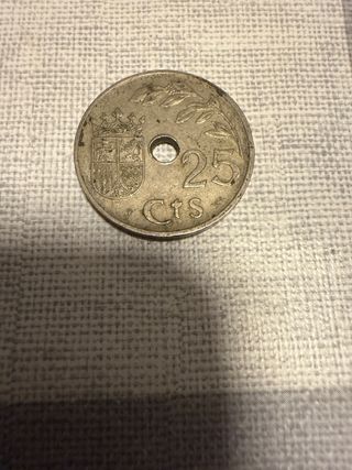 Moneda Antigua 25 Cts