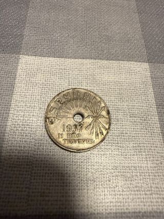 Moneda Antigua 25 Cts