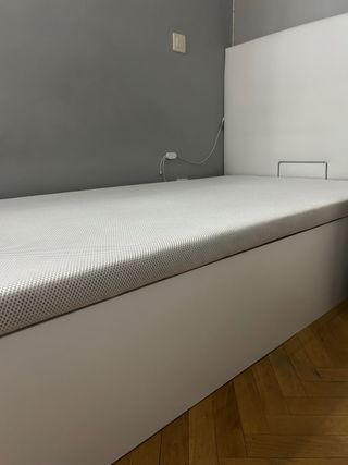 Cama individual blanca 90 cm