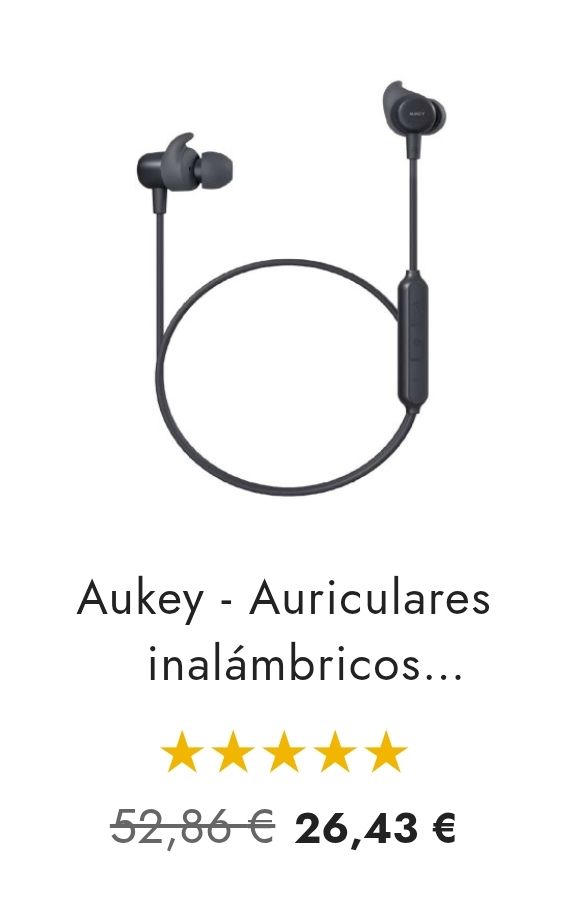 Auriculares Deportivos AUKEY Inalámbricos