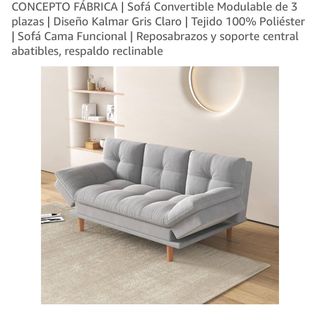 Sofá Cama Convertible CONCEPTO FÁBRICA Gris