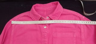 Camisa vaquera fucsia Zara