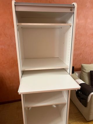 Armario de persiana con ruedas y asa extra