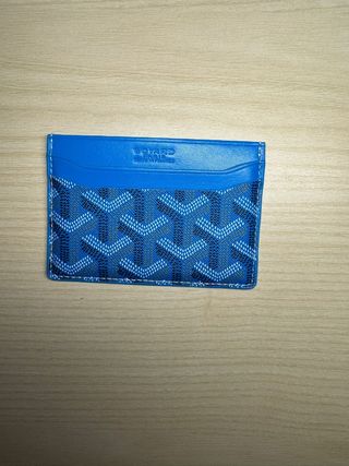 Portacarte Goyard Blu