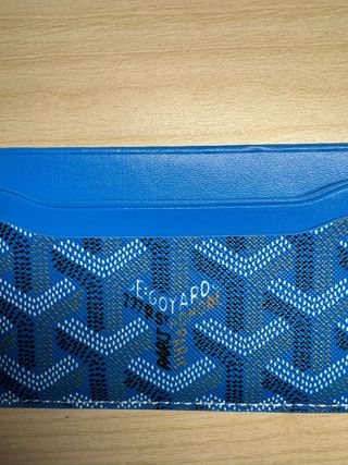 Portacarte Goyard Blu