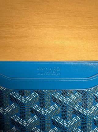 Portacarte Goyard Blu