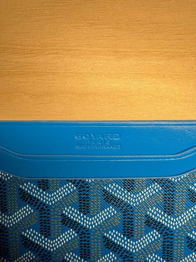Portacarte Goyard Blu