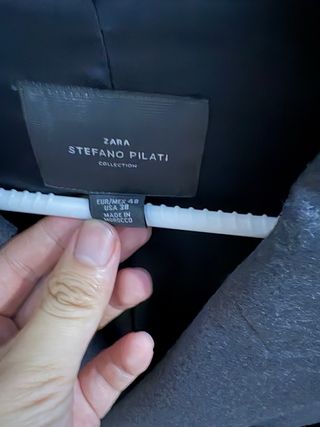 Blazer Zara Stefano Pilati Gris 
