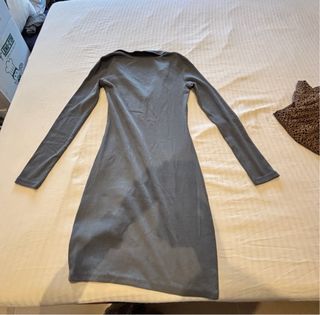 Vestido Zara Gris Talla S