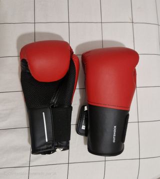 Guantes de Boxeo Outshock Decathlon Rojos
