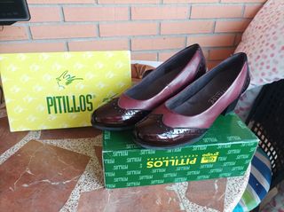 Zapatos Pitillos Burdeos Talla 41