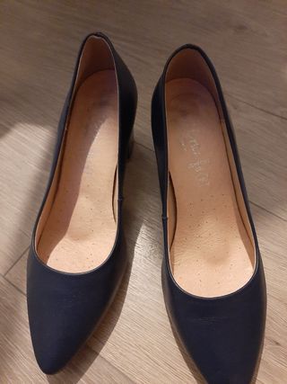Zapatos de piel azulón talla 38