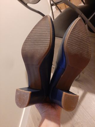 Zapatos de piel azulón talla 38