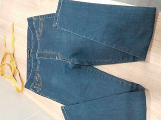 Pantalón Vaquero pitillo azul  de algodón y elasta