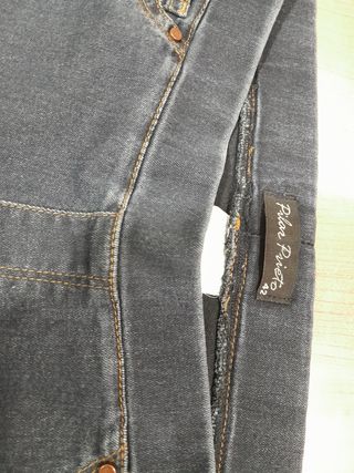 Pantalón Vaquero pitillo azul  de algodón y elasta