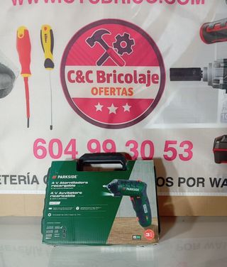 Atornillador Parkside 4 voltios recargable USB