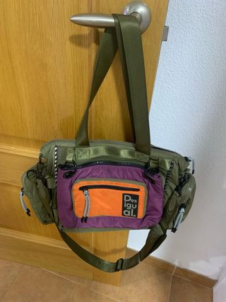 Bolso Mochila Desigual Voyager Verde y Morado