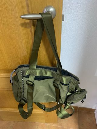 Bolso Mochila Desigual Voyager Verde y Morado