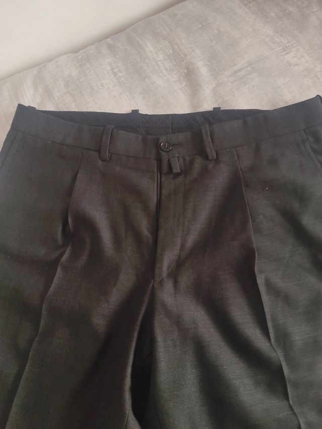 2 Pantalones de vestir grises para hombre
