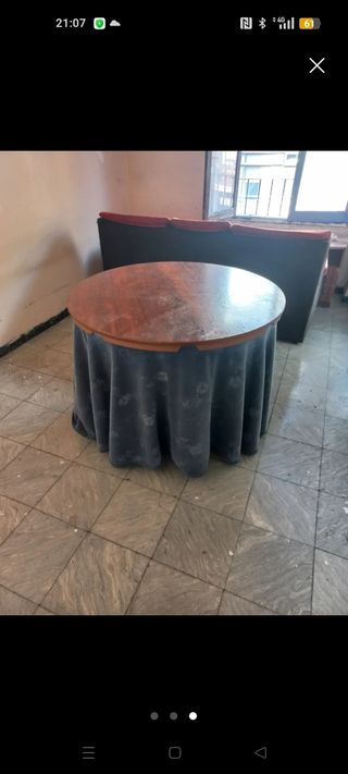 Mesa camilla de madera