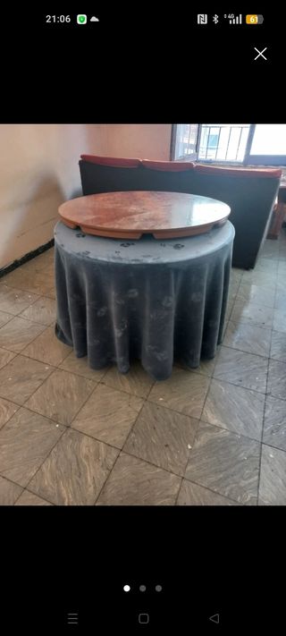 Mesa camilla de madera