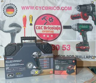 Llave de impacto Parkside 20V batería y cargador 