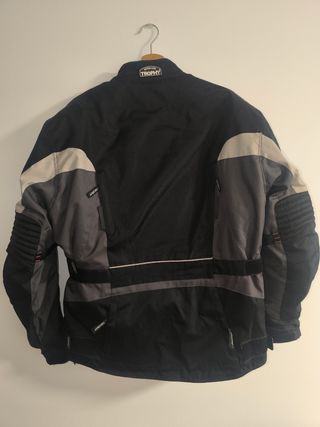 Chaqueta Motorista Trophy Negra y Gris hombre